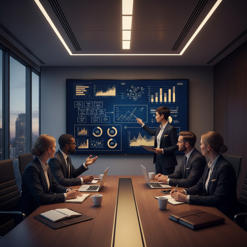 Excellenzza consulting team in boardroom